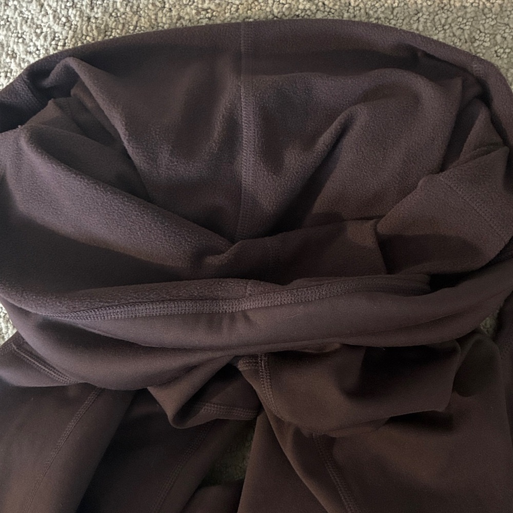 Fabletics Women's Brown fleece lined Leggings with pockets size medium - Picture 5 of 5